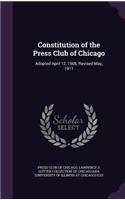 Constitution of the Press Club of Chicago