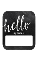 Industrial Chic Hello Name Tags