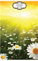 Notebook: Daisies meadows sunset: Journal Dot-Grid, Graph, Lined, Blank No Lined, Small Pocket Notebook Journal Diary, 120 pages, 5.5" x 8.5" (Blank Notebook 