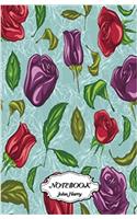 Notebook Journal Dot-Grid, Graph, Lined, Blank No Lined: Red and Purple Rose: Small Pocket Notebook Journal Diary, 120 Pages, 5.5 X 8.5 (Blank Notebook Journal)