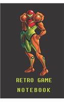 Retro Game Notebook: Metroid Edition - Wide Ruled - Paper Notebook - Journal - Blank - Lined - Workbook -for Home School College - for Writing Notes (Wide ruled, 120 Pag(1 Retro Game Wide Ruled)