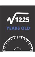 Square Root Of 1225 Years Old