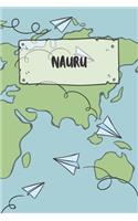 Nauru: Ruled Travel Diary Notebook or Journey Journal - Lined Trip Pocketbook for Men and Women with Lines