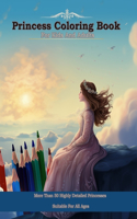 Princess Coloring Book For Kids And Adults