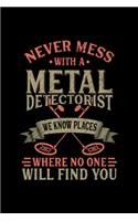Notebook Never Mess With A Metal Detectorist