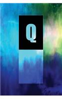 Monogram "Q" Journal: Blank Notebook Diary Memoir Log Logue(17 Tropo One 365 Lined)