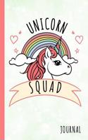 Unicorn Squad Journal: Art Sketchbook Journal, Notebook 100 Blank Numbered Pages (6" X 9") School Teachers Students Gifts