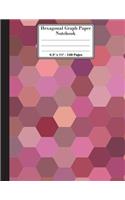 Hexagonal Graph Paper Notebook. 8.5" x 11". 120 Pages