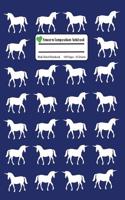 Unicorn Composition Notebook: Navy Blue Wide Ruled, Student Teachers School Kids, 100 Pages, 7.44x9.69, Writing Journal