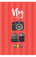 Vlog Notebook for Vlogging Ideas.