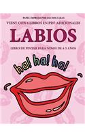 Libro de pintar para niños de 4-5 años (Labios)