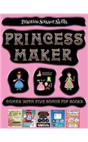 Practice Scissor Skills (Princess Maker - Cut and Paste): This book comes with a collection of downloadable PDF books that will help your child make an excellent start to his/her education. Books are design(31 Practice Scissor Skills)