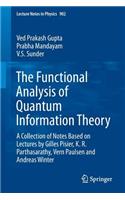 Functional Analysis of Quantum Information Theory