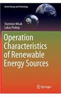 Operation Characteristics of Renewable Energy Sources