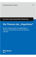 Die Themen Der 'Populisten'