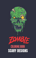 Zombie Coloring Book: Black Background:: Midnight Edition Zombie Coloring Pages for Everyone, Adults, Teenagers, Tweens, Older Kids, Boys, & Girls,