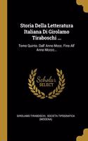 Storia Della Letteratura Italiana Di Girolamo Tiraboschi ...