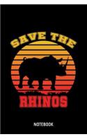 Save The Rhinos Notebook