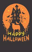 Notebook 6x9 Dot Grid: Sheep Farmer Happy Halloween Gift