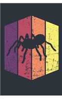 Vintage Spider Journal - Gift for Spider Lovers - Retro Spider Notebook - Spider Diary for Boys and Girls