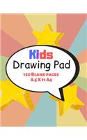 A4 Drawing Pad: 8.5inX11in 120 blank pages