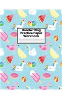 Handwriting Practice Paper Workbook