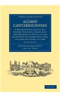 Alumni Cantabrigienses 2 Volume Set
