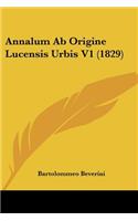 Annalum Ab Origine Lucensis Urbis V1 (1829)