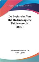 De Beginselen Van Het Hedendaagsche Faillietenrecht (1883)