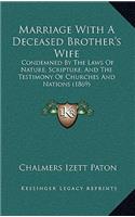 Marriage With A Deceased Brother's Wife