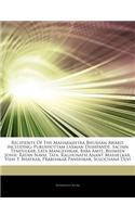 Articles on Recipients of the Maharashtra Bhushan Award, Including: Purushottam Laxman Deshpande, Sachin Tendulkar, Lata Mangeshkar, Baba Amte, Bhimse