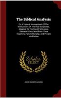 The Biblical Analysis