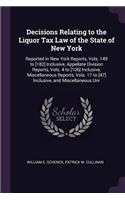 Decisions Relating to the Liquor Tax Law of the State of New York