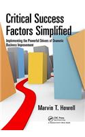 Critical Success Factors Simplified