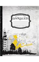 Unruled Composition Book: Notebook College ruled: City Colorful: (Notebook 8.5 x 11 inch, Paper 150 pages)