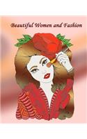 Beautiful Women and Fashion: Beautiful Women and Dresses: An Adult Coloring Book with Women's Fashion Design