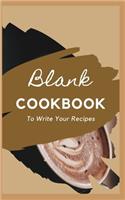 Blank CookBook To Write Your Recipes