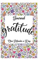 One Minute Gratitude Journal