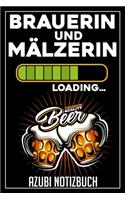 Brauerin und Mälzerin Loading... Azubi Notizbuch