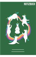Notizbuch Gepunktet Einhorn Yoga: A5 Notebook - 111 Seiten - Extra Kalender 2020 - Einzigartig - Dotgrid - Dotted - Punktraster - Geschenk - Geschenkidee