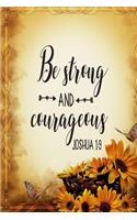 Be Strong And Courageous Joshua 1: 9: 2020 Diary, Planner, Organiser - Week Per View - Christian Gift with Biblical Quote