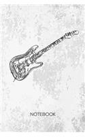 Bullet Dotted Journal: Guitarist Notebook Dotted Grid a5 6x9 120 Pages - Rock Music Planner Electric Guitar Diary Metal Music - Instrumentalist Concert Band Gift Idea for 