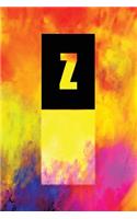 Monogram "Z" Journal: Blank Notebook Diary Memoir Log Logue(26 Tropo One 365 Lined)