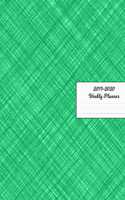 2019 - 2020 Weekly Planner: Matte Teal Crosshatch Cover January 2019 - December 2019 Daily Plan Days Set Goals Datebook Calendar Schedule