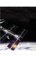 Space Station Orbits Planet Science School Composition Book 130 Pages