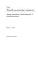 Spanwise Measurements of Vertical Components of Atmospheric Turbulence