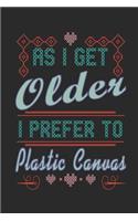 As I get Older I Prefer Plastic Canvas: Journal Notebook for Plastic Canvas and Needlepoint Lovers to Write In
