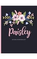 Paisley: Floral Personalized Lined Journal with Inspirational Quotes