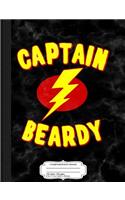 Captain Beardy Funny Beard Composition Notebook