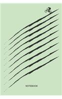Notebook: MTB Mountain Bike Notebook for cyclists, men and women who love cycling, mountain biking and bicycle adventures